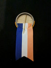 Vintage Navy Football Pinback Button W ribbon 1 75  1940 s 1950 s