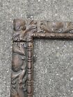 Antique Victorian Cast Iron Fireplace Surround  24 1 2 X 30 1 2 Shell Leafs