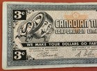 3c Canadian Tire Money Ctc No Serial   Coupon M25c