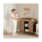 Changing Table  6-drawer Baby Dresser With Changing Table Top waterproof Diap   