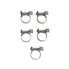 Earl s Hose Clamp 750006erl  Vapor Guard 3 8 In  Stainless Steel  5 pkg