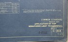 1905 Original Antique Railroad Blueprint For Caboose Semaphore Light