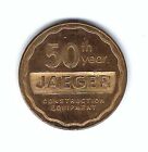 Vintage Jaegar Construction Equipment Good Luck Pocket Piece Coin Medal Token