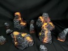 Fully Painted Lava Volcanic Terrain Set Wargaming Compatible With Warhammer 40k