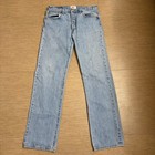 Vintage Levis 501 Jeans Mens 32x33 Y2k Straight Leg Fit Button Fly Light Wash