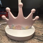 Lambs   Ivy Disney Princesses Pink Crown Nursery Lamp With Shade   Bulb