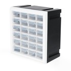 24 Drawer Plastic Craft Organizer - Tool Storage Box For Screws  Nuts   Small Pa