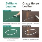Saffiano Leather Watch Storage Box Single Watch Travel Case Violin Shape Green