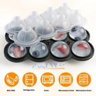 1-5x Ice Balls Maker Round Sphere Tray Mold Cube Whiskey Ball Food Silicone