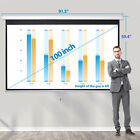 100  16 9 Hd Diagonal Projection Screen Pull Down Projector Screen Home Theater