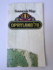 Vintage 1978 Opryland Nashville  Tn Theme Amusement Park Souvenir Map  Some Wear