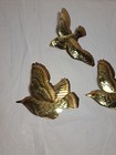 Vintage Homco Flying Brass Birds Wall D  cor Home Interiors Mcm Retro Set Of 3