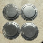 Wilton Armetale Rwp Pewter Queen Anne 7    Salad Plates Scalloped Set Of 4 Pa Usa