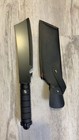 Browning Large Black Machete With Black Sheath Brand New No Box