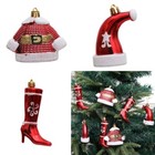 Christmas Tree Pendant Portable Plastic Hanging Ornament For Festival Parties