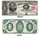 Exceptional Fr  351 1891  1    stanton    Treasury Note Unc  Tillman Morgan