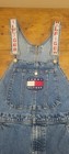 Vintage Tommy Hilfiger Jeans Bib Overalls Mens Medium Blue Denim Shortalls Rare