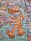 Vintage Dundee Baby Crib Blanket Teddy Bear Abc Bows Quilt Comforter 1980s Usa