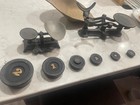 Antique Small Cast Iron Balance Scale With Weights
