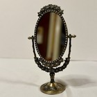 Beautiful Jeweled Brass Vanity Mirror