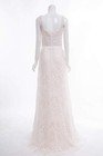 New Tadashi Shoji Bridal Women Embroidered Square Neck A-line Maxi Dress Gown 14