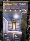 Globe Dusk To Dawn Outdoor Wall Light With 2 Outlets Black Waterproof Porch Lamp