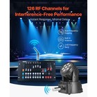 Dmx Wireless Receiver Transmitter Rechargeable Battery Stage Light 8 Pcs Silver
