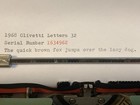 1968 Olivetti Lettera 32 Typewriter W  Case - Works Great - See Video