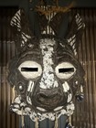 African Hand Made Wooden Mask Wall Deco Pre-owned