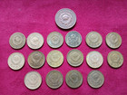 1924-1957 Yearly Most Complete Set 17 Soviet Russia  2 Kopeks Free Ship In Usa