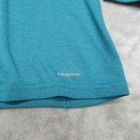 Patagonia Shirt Womens Large Blue Capilene 3 Midweight Zip Neck Base Layer