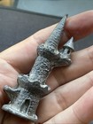Vintage Solid Heavy  Pewter Wizard Castle Tower D d Figure
