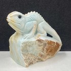 320g Hand Carved Natural Crystal Quartz Mineral Specimens  Lizard  Stone Statue