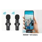 Wireless Lavalier Microphone Audio Video Recording Mini Mic For Android iphone