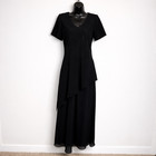 Vintage Whimsigoth Womens Dress Size 8 Black Maxi Fairy Evening Grunge Witchy