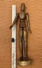 1950 Morilla Maniquette Japan Large Carved Wood Articulated Mannequin Figure