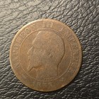 France 10 Centimes 1862 Napoleon Iii Copper Coin Bb Strasbourg Mint Km 754
