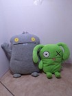 Hasbro Ugly Dolls Plush Ox Green Monster 2019 8  Gray Babo 2002 11  Terrycloth