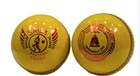 Snick Yellow Indoor Cricket Balls Soft Leather -box Of 6
