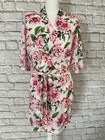 Show Me Your Mumu Brie Wrap Robe Kimono Pink Floral Feminine Bridal One Size 