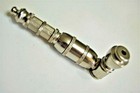 Metal Tobacco Smoking Pipe Nickel Plated  Brass Pipe With Cooling  Chamber