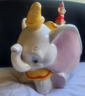 Vintage 1992 Disney Dumbo Cookie Jar With Timothy Mouse