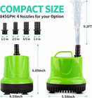 60w 845gph Submersible Water Pump Mute Silence Fish Tank Pond Aquarium Fountain