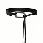 Women Wide Pu Leather Waist Belt Retro Woven Tassel Pin Buckle Boho Fashion