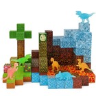Dinosaur World Building Cubes Set   45 Pieces   Stem Construction Toy For Kids