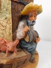 Vintage Tree Stump Sculpted German Table Candle Johann Gunter Walldurn Baden Hot