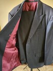 Charcoal Gray Custom Suit 100  Wool Peak Lapel Finest Quality