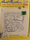 18 Vintage Aunt Martha s Hot Iron Embroidery Transfers Lot   18 Brand New Packs