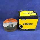 Set Of 50  Robtec White Aluminum Oxide Steel Cut Off Wheels 4  X 1 32  X 3 8 