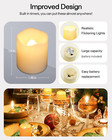 Flameless Led Votive Candles With Timer - 12 Pack